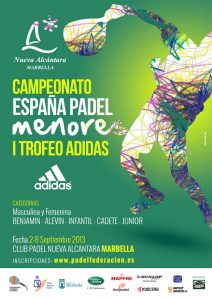 Cartel Campeonato de España de Menores 2.013