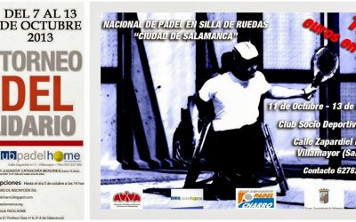 VIII Torneo Solidario de Pádel AVIVA y Nacional de Pádel en Silla de Ruedas en Salamanca