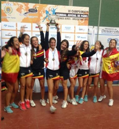 España Campeona Femenina del Mundial Juvenil de Padel 2013 en Argentina
