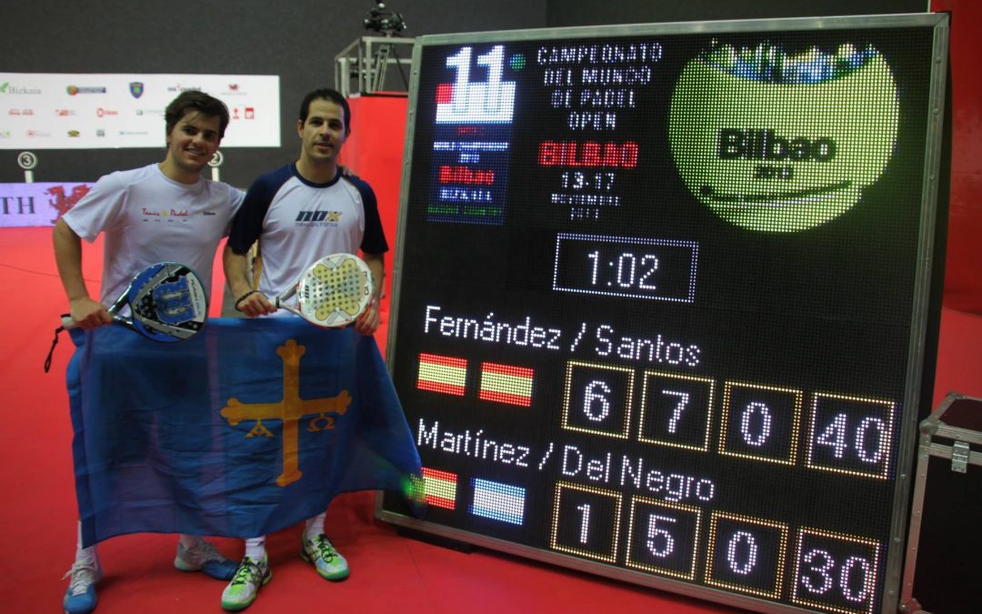 1ª Semifinal Cto Mundial Open por Parejas 2013 Bilbao, Fernández-Santos vs Martínez-Del Negro