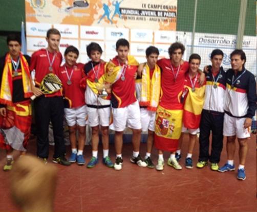 La Selección de Menores Masculina, Subcampeona del Mundial Juvenil de Padel 2013