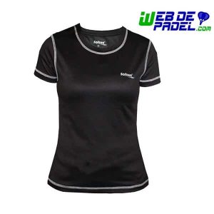 Camiseta tecnica padel softee mujer negra