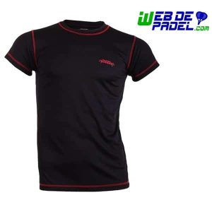 Camiseta hombre Padel Session Negro y Rojo
