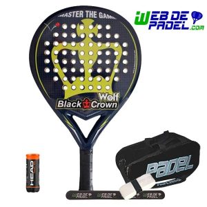 Black Crown Wolf padel racket